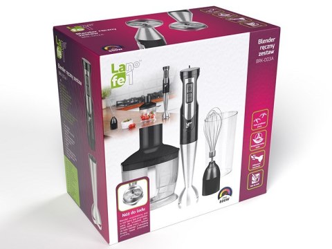 LAFE BLENDER RĘCZNY BRK-003A 800W Z AKCESORIAMI LAFE BLENDER RĘCZNY BRK-003A 800W Z AKCESORIAMI