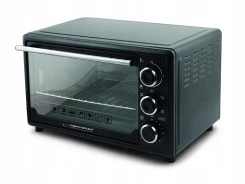 Mini piekarnik z konwekcją i rożnem Esperanza NAPOLI EKO006 (Pokrętło; 1600W; kolor czarny) Mini piekarnik z konwekcją i rożnem Esperanza NAPOLI EKO006 (Pokrętło; 1600W; kolor czarny)