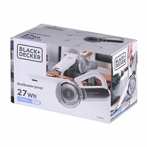 Odkurzacz bezworkowy, ręczny Black&Decker Pivot PV1820L-QW (35W; kolor biały) Odkurzacz bezworkowy, ręczny Black&Decker Pivot PV1820L-QW (35W; kolor biały)