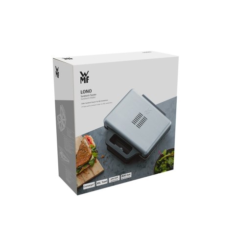 Opiekacz do kanapek WMF Lono 415150011 (800W; kolor srebrny) Opiekacz do kanapek WMF Lono 415150011 (800W; kolor srebrny)
