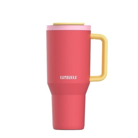 Kubek termiczny z teleskopową słomką Kambukka Rio Tumbler 950ml Pink Papaya Kubek termiczny z teleskopową słomką Kambukka Rio Tumbler 950ml Pink Papaya