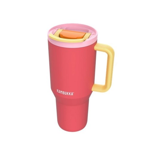 Kubek termiczny z teleskopową słomką Kambukka Rio Tumbler 950ml Pink Papaya Kubek termiczny z teleskopową słomką Kambukka Rio Tumbler 950ml Pink Papaya