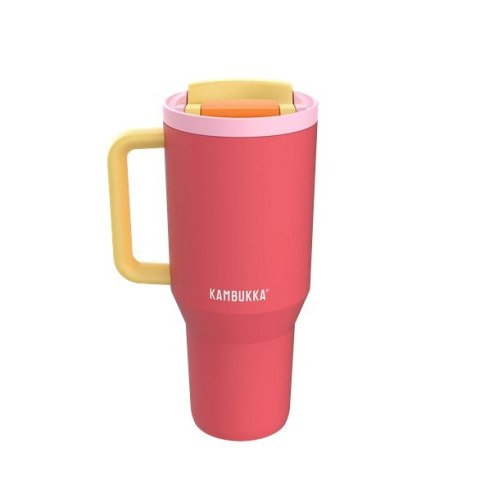 Kubek termiczny z teleskopową słomką Kambukka Rio Tumbler 950ml Pink Papaya Kubek termiczny z teleskopową słomką Kambukka Rio Tumbler 950ml Pink Papaya