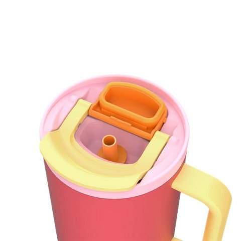 Kubek termiczny z teleskopową słomką Kambukka Rio Tumbler 950ml Pink Papaya Kubek termiczny z teleskopową słomką Kambukka Rio Tumbler 950ml Pink Papaya