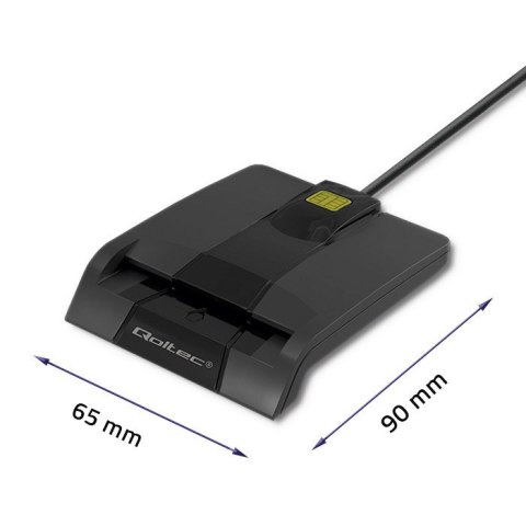 QOLTEC CZYTNIK CHIPOWYCH KART ID INTELIGENTNY | SCR-0634 | USB TYP C QOLTEC CZYTNIK CHIPOWYCH KART ID INTELIGENTNY | SCR-0634 | USB TYP C
