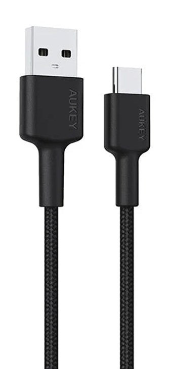 AUKEY CB-CD30 KABEL USB-C QC PD 0.9M 3A NYLON AUKEY CB-CD30 KABEL USB-C QC PD 0.9M 3A NYLON
