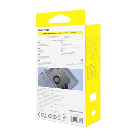 Kabel Baseus Tungsten magnetyczny USB C-USB C 100W 1m (czarny) Kabel Baseus Tungsten magnetyczny USB C-USB C 100W 1m (czarny)