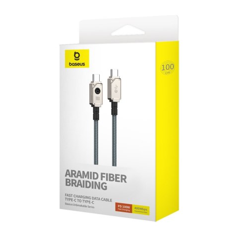 Kabel Baseus Unbreakable Typ C-Typ C 100W 1m (biały) Kabel Baseus Unbreakable Typ C-Typ C 100W 1m (biały)