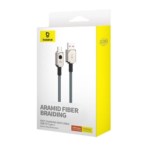 Kabel Baseus Unbreakable USB-USB C 100W 1m (biały) Kabel Baseus Unbreakable USB-USB C 100W 1m (biały)