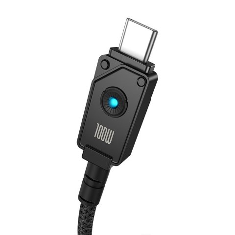 Kabel Baseus Unbreakable USB-USB C 100m 1m (czarny) Kabel Baseus Unbreakable USB-USB C 100m 1m (czarny)