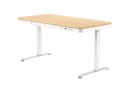 Biurko ACTIVEJET z elektryczną regulacją wysokości 140x70 ET119W-C biały/dąb
