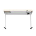 Biurko ACTIVEJET z elektryczną regulacją wysokości 140x70 ET119W-C biały/dąb