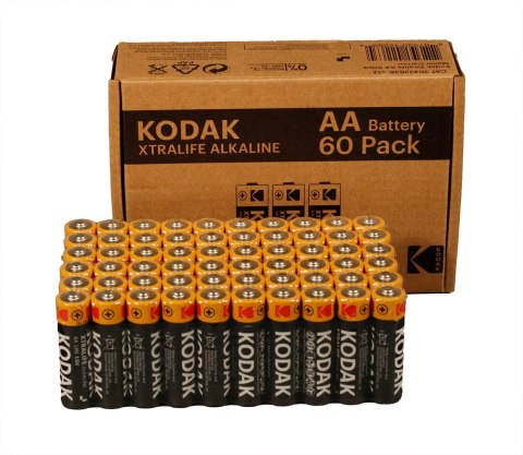 KODAK BATERIE ALKALICZNE XTRALIFE AA LR6 X 60 SZT. KODAK BATERIE ALKALICZNE XTRALIFE AA LR6 X 60 SZT.