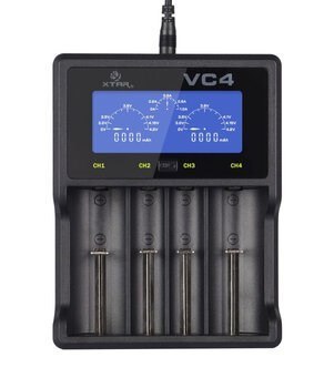 XTAR ŁADOWARKA DO AKUMULATORÓW CYLINDRYCZNYCH LI-ION/NI-MH/NI-CD 18650 VC4SL XTAR ŁADOWARKA DO AKUMULATORÓW CYLINDRYCZNYCH LI-ION/NI-MH/NI-CD 18650 VC4SL