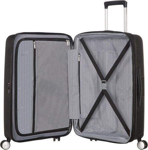 Walizka średnia American Tourister Soundbox EXP - bass black Walizka średnia American Tourister Soundbox EXP - bass black