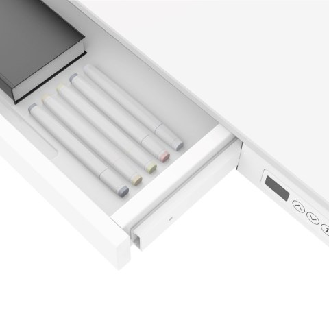 Zestaw Biurko TUCKANO białe + Fotel ergonomiczny GEMBIRD czarny Zestaw Biurko TUCKANO białe + Fotel ergonomiczny GEMBIRD czarny