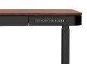 Zestaw Biurko TUCKANO czarny/orzech + Fotel ergonomiczny GEMBIRD czarny