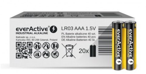 Zestaw baterii alkaliczne everActive EVLR03S2IK (40) Zestaw baterii alkaliczne everActive EVLR03S2IK (40)