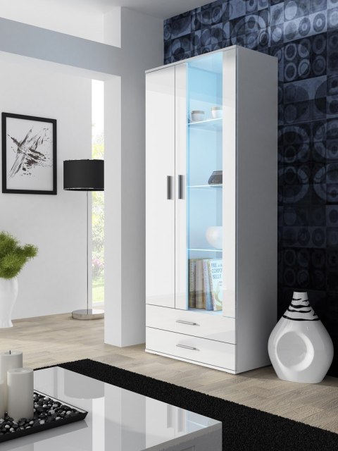 Witryna SOHO S6 2D2S biały/ biały połysk Witryna SOHO S6 2D2S biały/ biały połysk