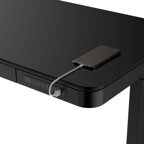 Zestaw Biurko TUCKANO czarne + Fotel ergonomiczny GEMBIRD czarny Zestaw Biurko TUCKANO czarne + Fotel ergonomiczny GEMBIRD czarny