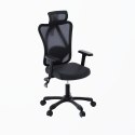 Zestaw Biurko TUCKANO czarne + Fotel ergonomiczny GEMBIRD czarny