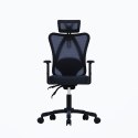 Zestaw Biurko TUCKANO czarne + Fotel ergonomiczny GEMBIRD czarny