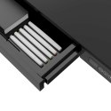 Zestaw Biurko TUCKANO czarne + Fotel ergonomiczny GEMBIRD czarny