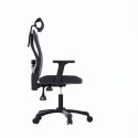 Zestaw Biurko TUCKANO czarne + Fotel ergonomiczny GEMBIRD czarny