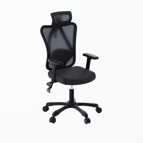 Zestaw Biurko TUCKANO czarny/orzech + Fotel ergonomiczny GEMBIRD czarny Zestaw Biurko TUCKANO czarny/orzech + Fotel ergonomiczny GEMBIRD czarny