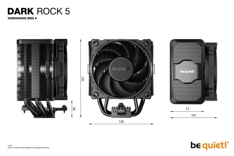 Chłodzenie CPU be quiet! DARK ROCK 5 Chłodzenie CPU be quiet! DARK ROCK 5