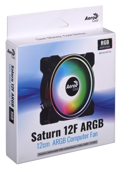 Wentylator AEROCOOL PGS SATURN 12F ARGB 6P (120mm) Wentylator AEROCOOL PGS SATURN 12F ARGB 6P (120mm)