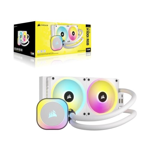 Chłodzenie wodne Corsair iCUE LINK H100i RGB White Chłodzenie wodne Corsair iCUE LINK H100i RGB White