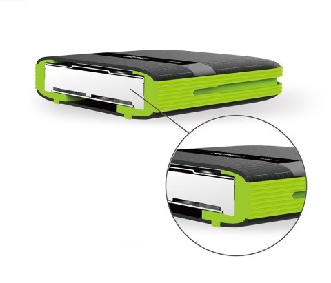 Dysk zewnętrzny HDD Silicon Power Armor A60 (1TB; 2.5"; USB 3.2; 5400 obr/min; Green-Black; SP010TBPHDA60S3K) Dysk zewnętrzny HDD Silicon Power Armor A60 (1TB; 2.5"; USB 3.2; 5400 obr/min; Green-Black; SP010TBPHDA60S3K)