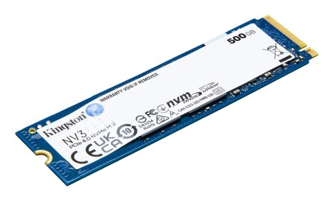 Kingston DYSK SSD 500G NV3 M.2 2280 PCIe 4.0 NVMe Kingston DYSK SSD 500G NV3 M.2 2280 PCIe 4.0 NVMe