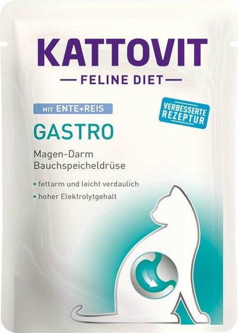 KATTOVIT GASTRO Zestaw na układ pokarmowy 12x85g dla kota KATTOVIT GASTRO Zestaw na układ pokarmowy 12x85g dla kota