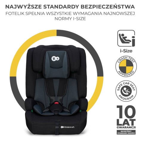 Kinderkraft fotelik COMFORT UP i-Size 9-36kg Czarny Kinderkraft fotelik COMFORT UP i-Size 9-36kg Czarny