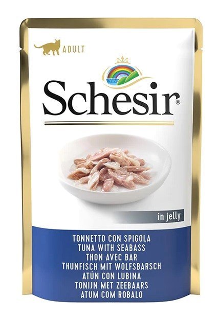 SCHESIR dla kotów Adult Tuńczyk z Bass 85g SCHESIR dla kotów Adult Tuńczyk z Bass 85g