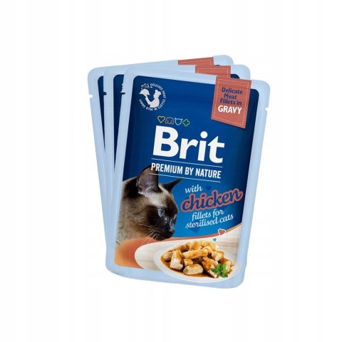 Brit Premium dla kotów sterylizowanych saszetki w sosie mix smaków 12x85 Brit Premium dla kotów sterylizowanych saszetki w sosie mix smaków 12x85