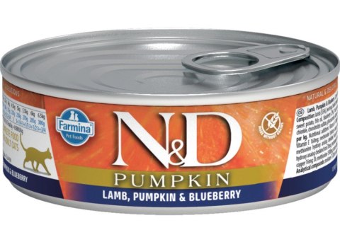 FARMINA N&D Pumpkin Lamb, Pumpkin & Blueberry - mokra karma dla kota - 70 g FARMINA N&D Pumpkin Lamb, Pumpkin & Blueberry - mokra karma dla kota - 70 g