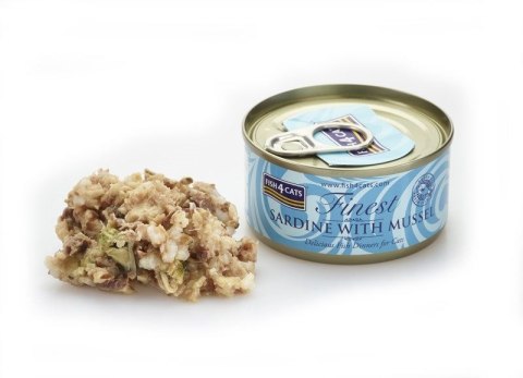 Fish4Cats Finest Sardynka z Omułkiem Zielonym 70g Fish4Cats Finest Sardynka z Omułkiem Zielonym 70g