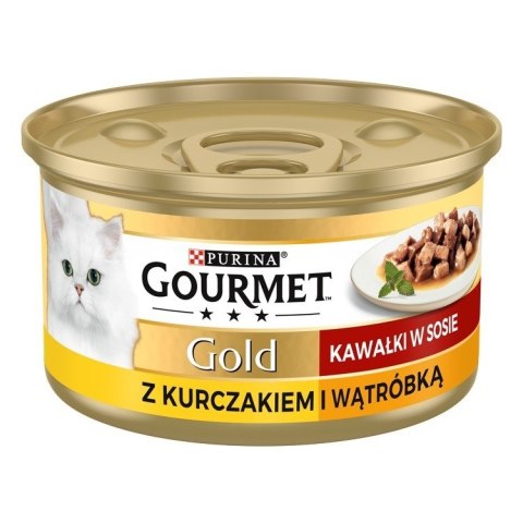 GOURMET GOLD Kurczak i wątróbka w sosie 85g GOURMET GOLD Kurczak i wątróbka w sosie 85g