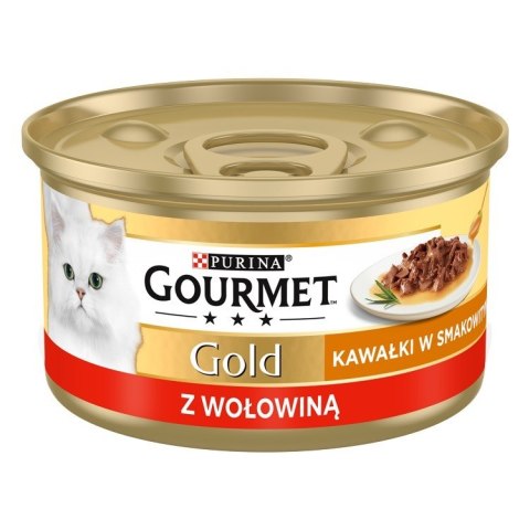 Gourmet Gold Sauce Delight z wołowiną - mokra karma dla kota - puszka - 85 g Gourmet Gold Sauce Delight z wołowiną - mokra karma dla kota - puszka - 85 g