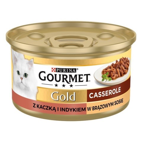 Gourmet Gold mokra karma dla kota z kaczką i indykiem 85g Gourmet Gold mokra karma dla kota z kaczką i indykiem 85g