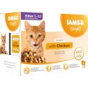 IAMS Delights bogata kurczaka w sosie 85g kocięta