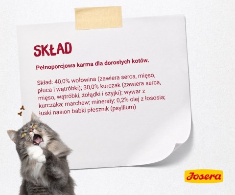 JOSERA Pate gulasz kurczak z wołowiną - mokra karma dla kota - 85 g JOSERA Pate gulasz kurczak z wołowiną - mokra karma dla kota - 85 g