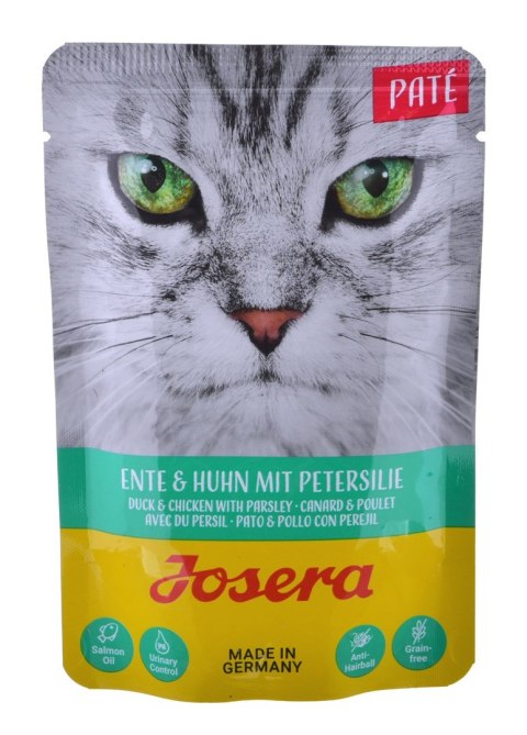 JOSERA Pate: kaczka i kurczak z pietruszką - mokra karma dla dorosłego kota - 85g JOSERA Pate: kaczka i kurczak z pietruszką - mokra karma dla dorosłego kota - 85g
