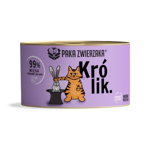 Paka Zwierzaka królik karma mokra dla kota 200g Paka Zwierzaka królik karma mokra dla kota 200g