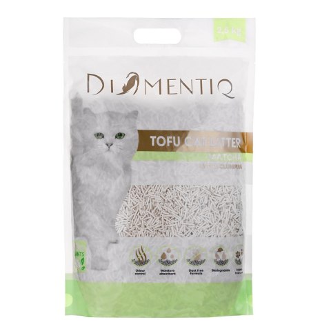 DIAMENTIQ Żwirek Tofu zbrylający 2,5 kg MATCHA DIAMENTIQ Żwirek Tofu zbrylający 2,5 kg MATCHA