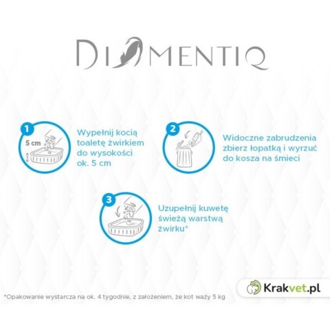 DIAMENTIQ Żwirek neutral 30L+karton DIAMENTIQ Żwirek neutral 30L+karton