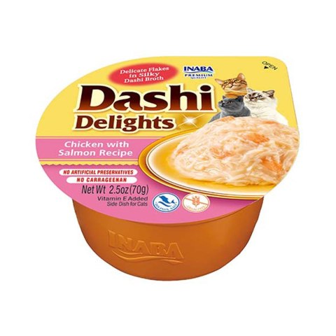 INABA DASHI DELIGHTS Łosoś 70g bulion dla kota INABA DASHI DELIGHTS Łosoś 70g bulion dla kota